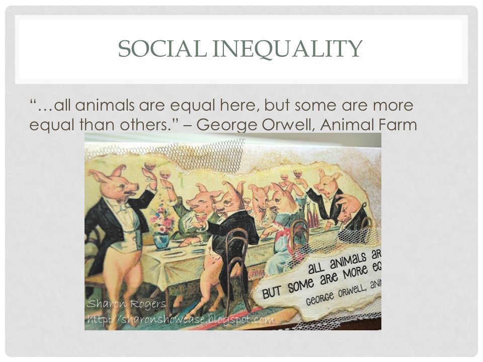 The ideals of equality in animal farm by george orwell